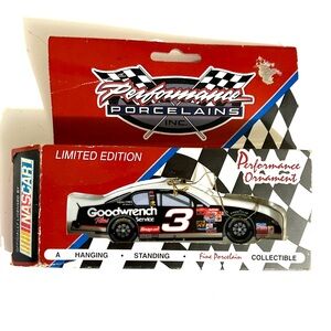 New! Christmas Performance Porcelains NASCAR Ornament